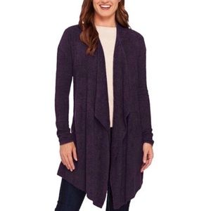Barefoot Dreams Cardigan 
Size 1X Dark Plum Purple